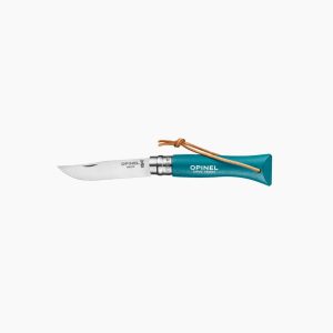 Navaja Opinel Modelo TREKKING Inox nº6 Color Turquesa - Imagen 1