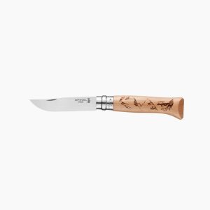 Navaja Opinel Inox nº8 Grabado Montaña - Imagen 1