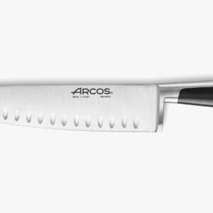 Cuchillo cocinero Arcos Serie Kyoto de 240 mm con hoja forjada y mango ergonómico antibacteriano.