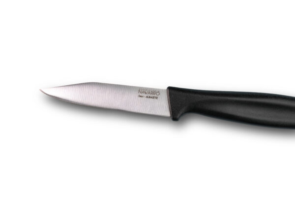 granel 1 ,b Cuchillo pelador a granel de acero inoxidable Cuchillería Navarro con mango ergonómico negro.