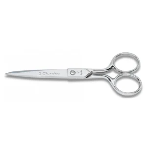 Tijera de costura 3 Claveles de 6 pulgadas para cortar telas con precisión.