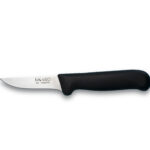 Cuchillo deshuesador pequeño de mango negro y hoja recta