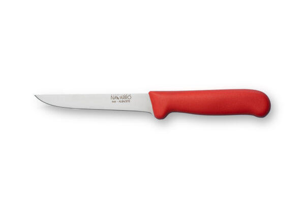 Cuchillo Deshuesador Profesional Navarro con Mango Rojo Cuchillo Deshuesador Profesional Navarro con Mango Rojo