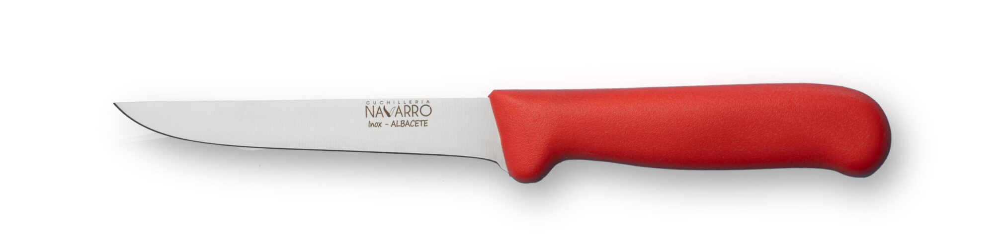 Cuchillo Deshuesador Profesional Navarro con Mango Rojo Cuchillo Deshuesador Profesional Navarro con Mango Rojo
